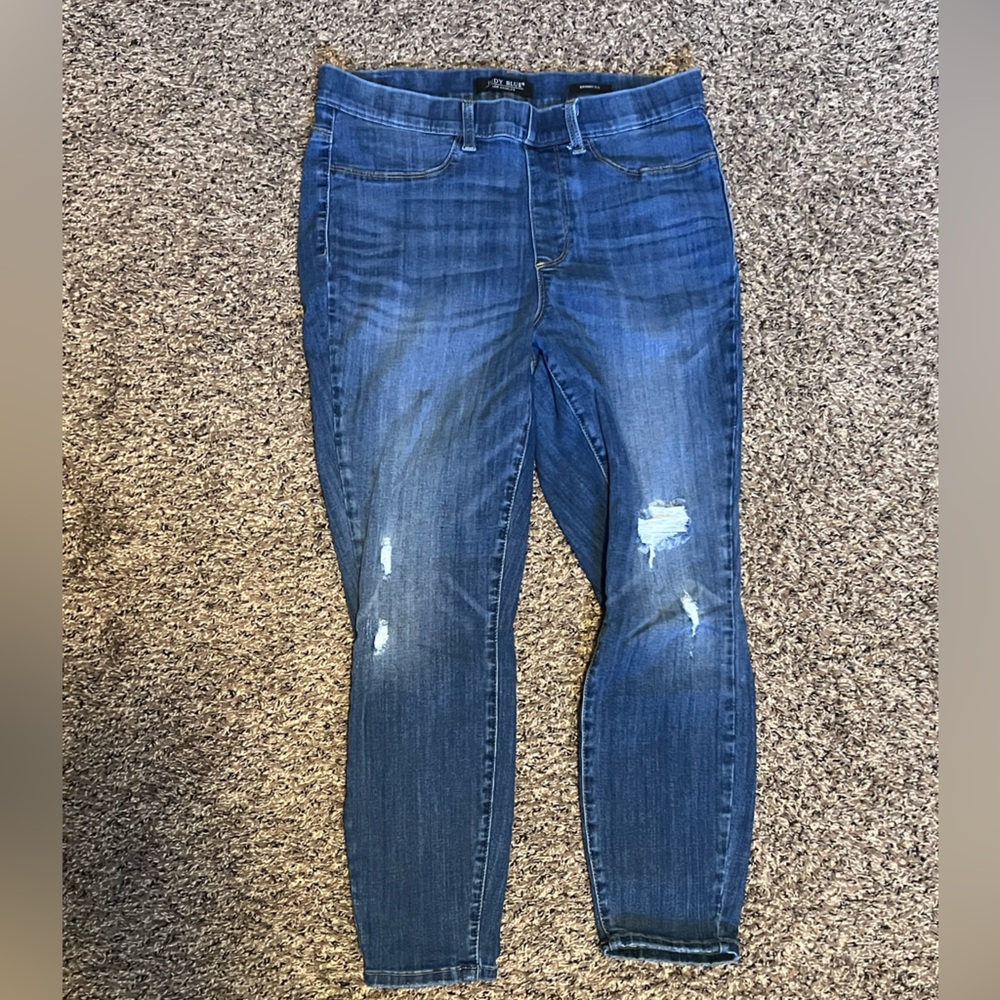 Judy Blue Skinny Distressed Blue Jeans